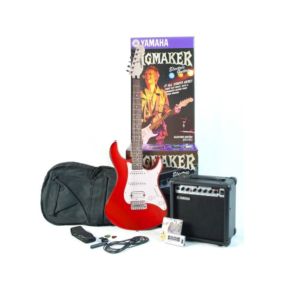 Yamaha Eg-112G Electric Guitar Starter Pack Metallic Red