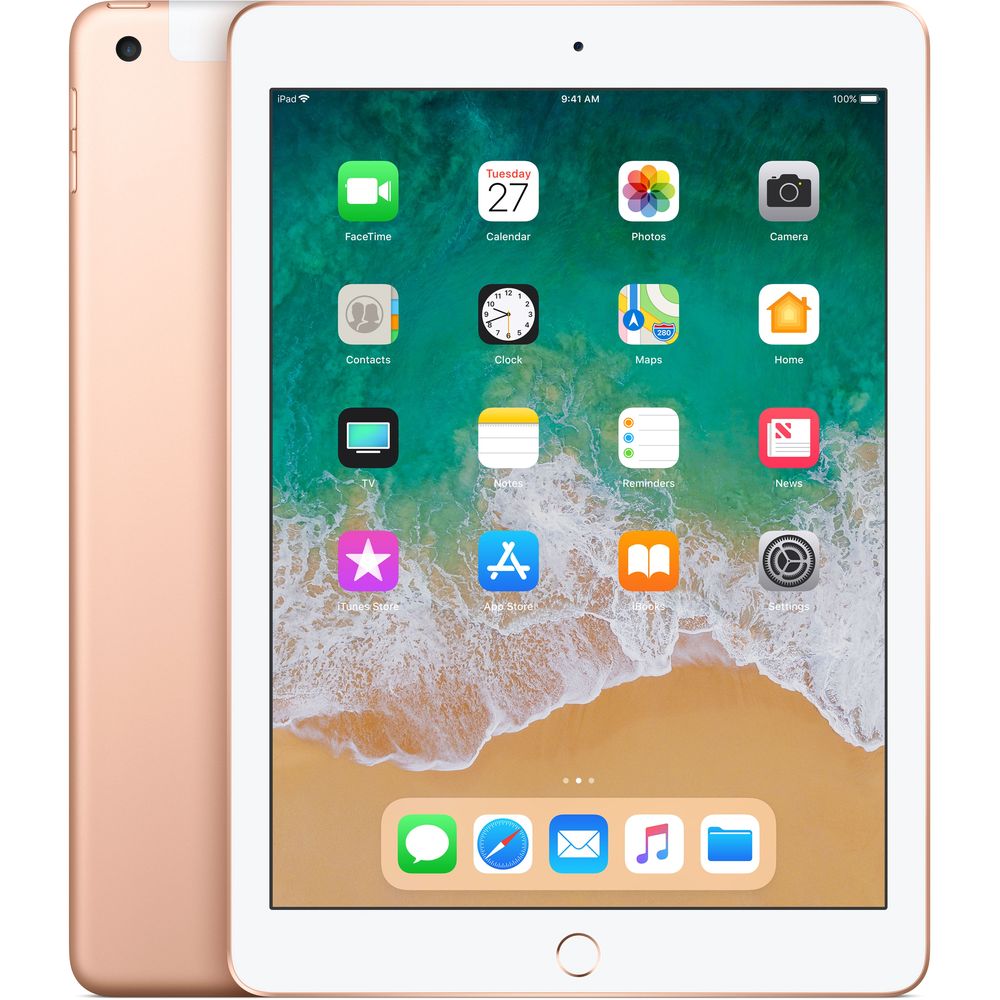 Apple iPad 9.7-Inch 128GB Wi-Fi + Cellular Gold