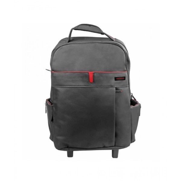 Promate Multi Purpose Trolley Bag For Laptop Black