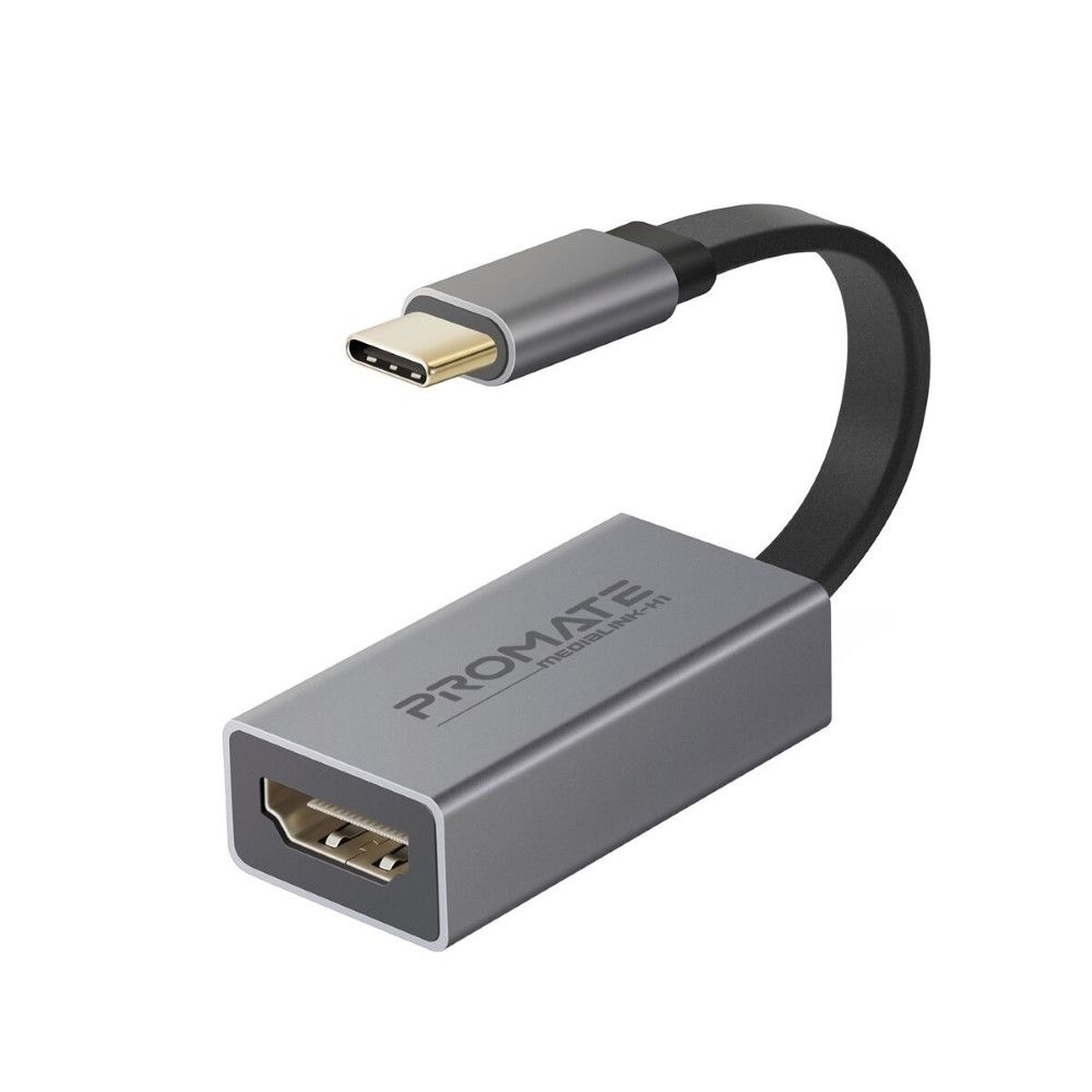 Promate High Definition USB C to HDMI Adapter 4K Grey