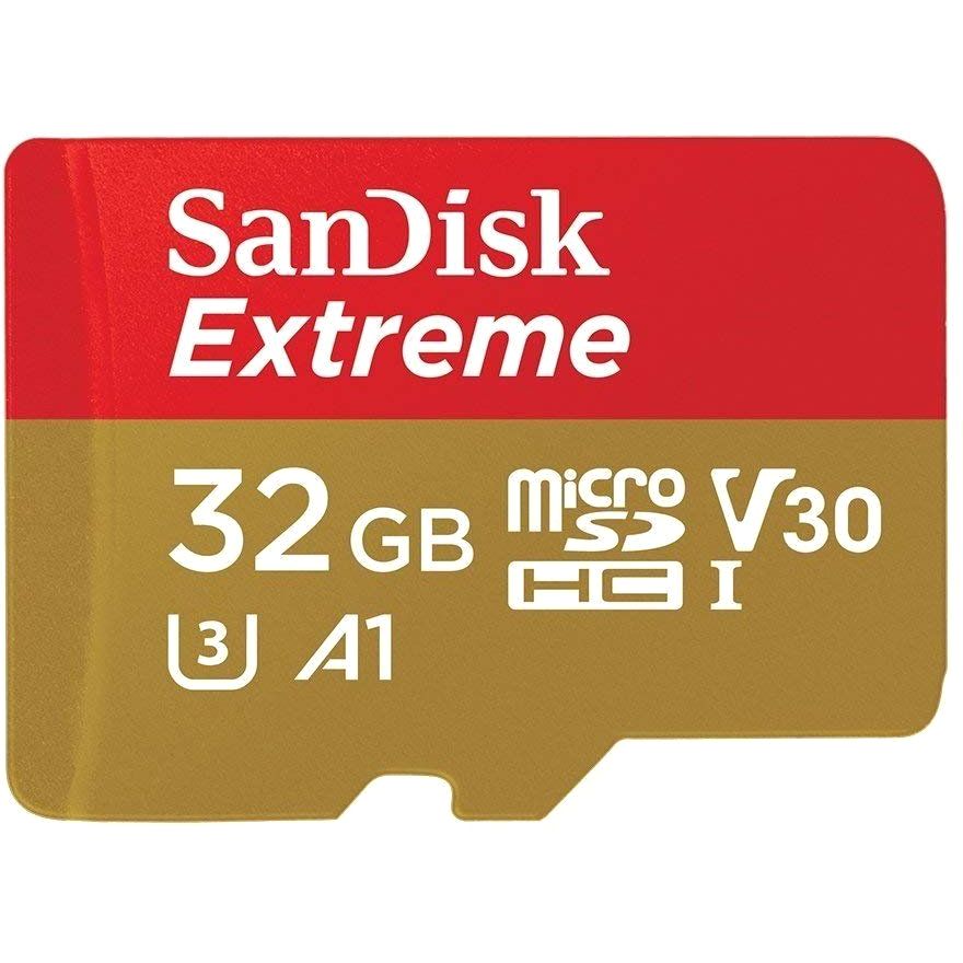 Sandisk Extreme Memory Card 32GB MicroSDXC UHS-I Class 10