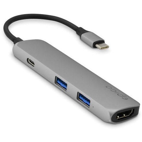 Epico USB Type C Hub 4K HDMI 2X USB 3.01X HDMI1X USB C (Pd)