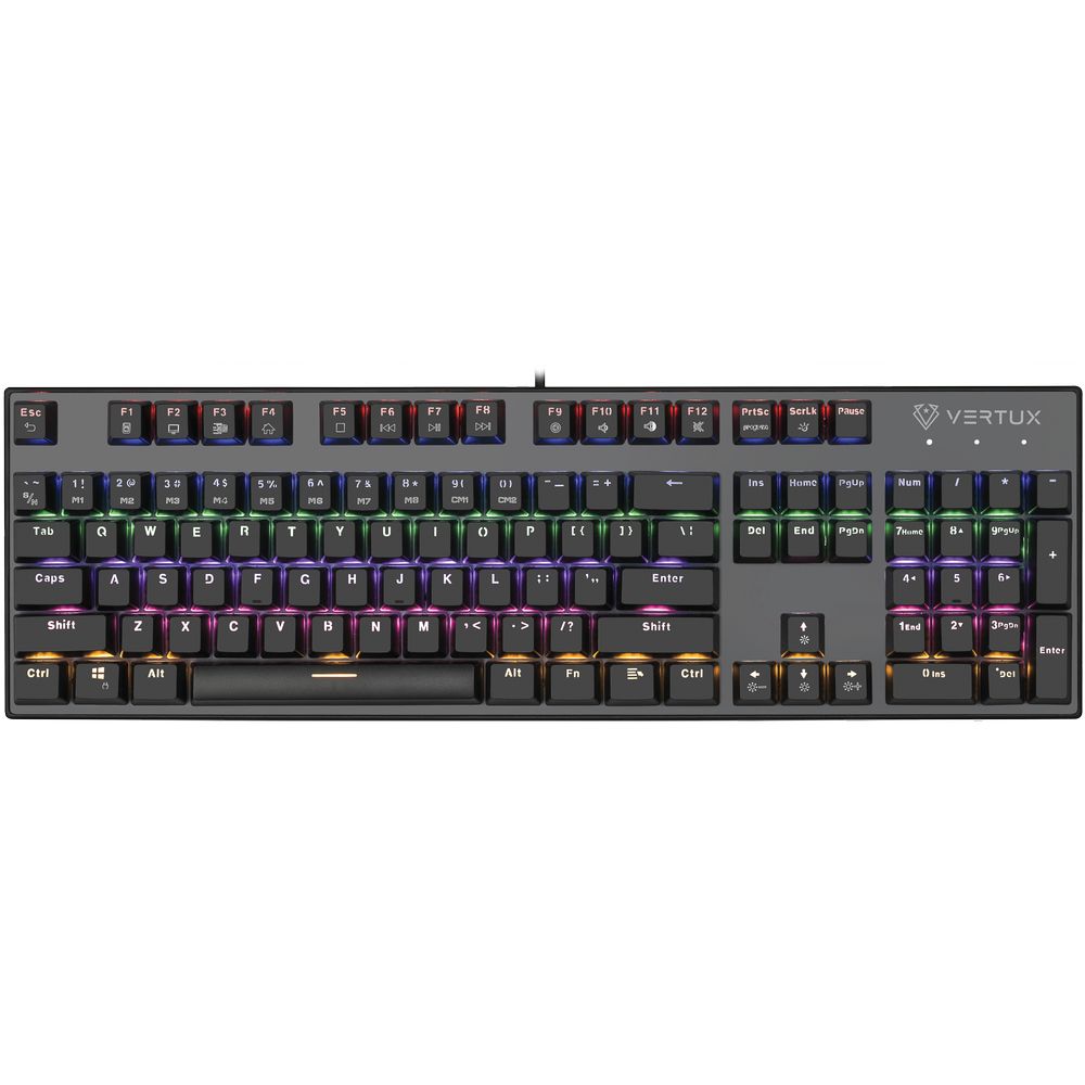 Vertux Tactical Gaming Keyboard Black