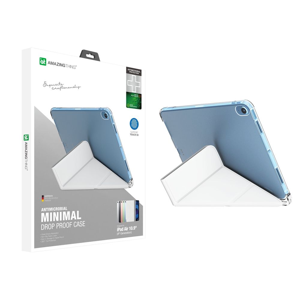 Amazingthing Anti Bacterial Case for Apple iPad Air 10.9 White