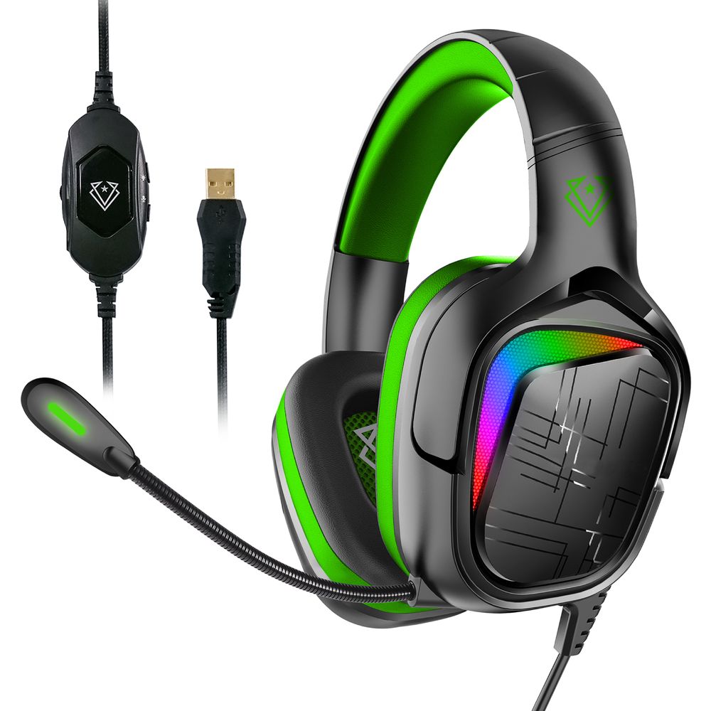 Vertux Miami High Definition Audio Gaming Headset Green
