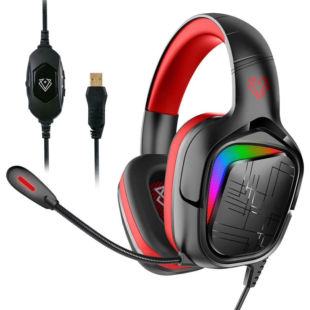 Vertux Miami High Definition Audio Gaming Headset Red