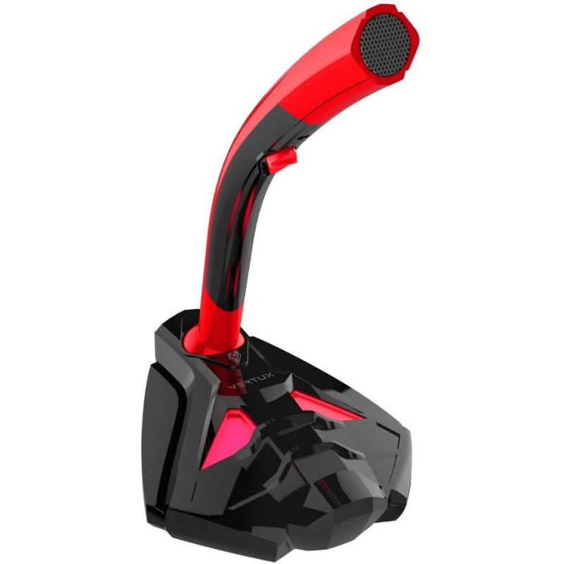 Vertux Streamer 4 Desktop Gaming Microphone With Hd Audio Re Red