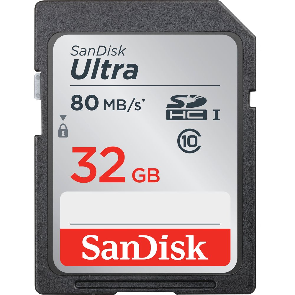 Sandisk 32GB Ultra SDHC 80mb/S Class 10 UHS-I