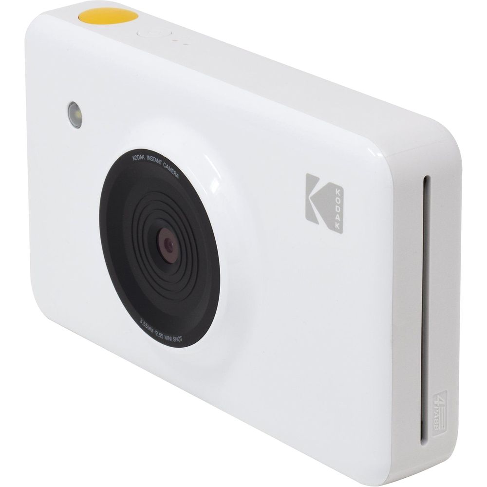 طابعة كاميرا كوداك ميني شوت لا سلكية 2 في 1 رقمية، لون أبيض