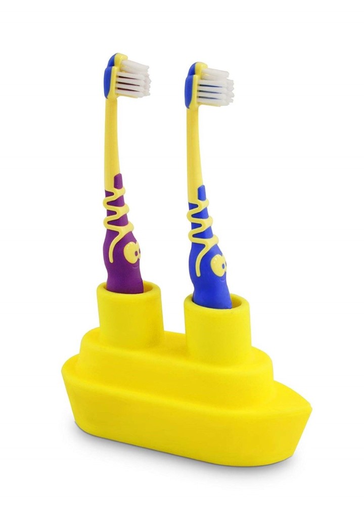 Boat Toothbrush Holder Yellow