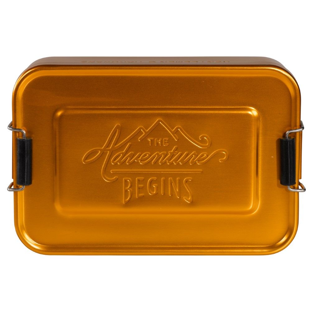 Gentlemen'S Hardware Gold Aluminium Lunch Tin