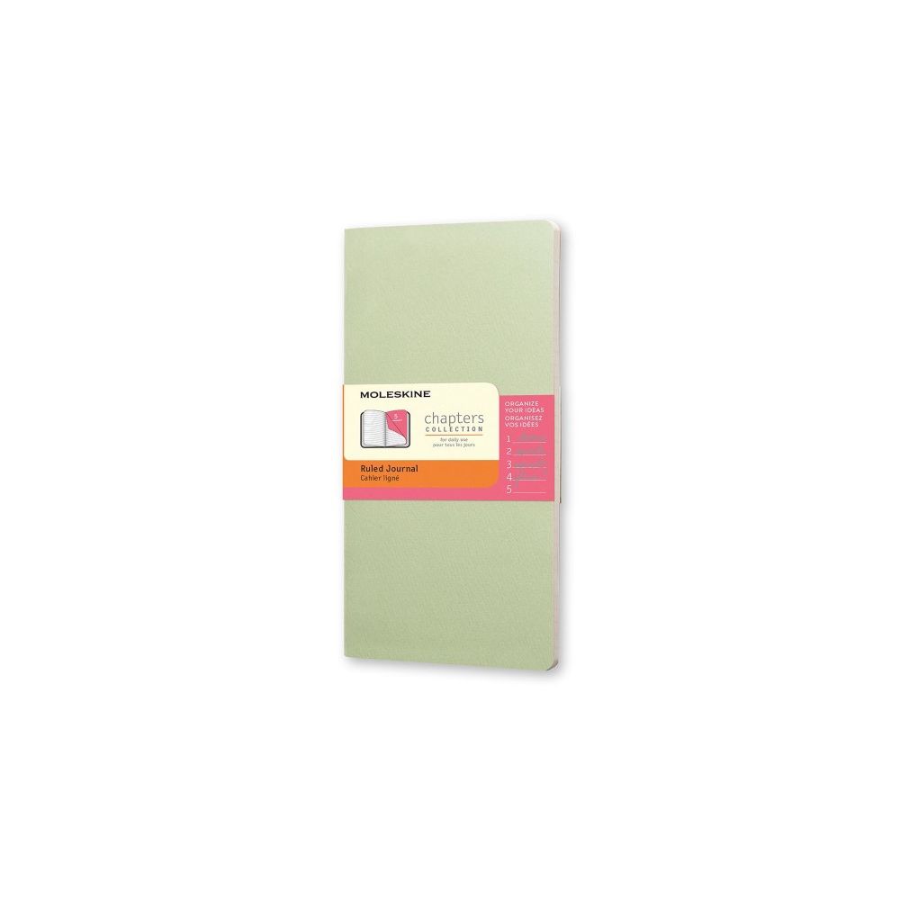 Moleskine Chapters Journal Slim Pocket RuLED Mist Green