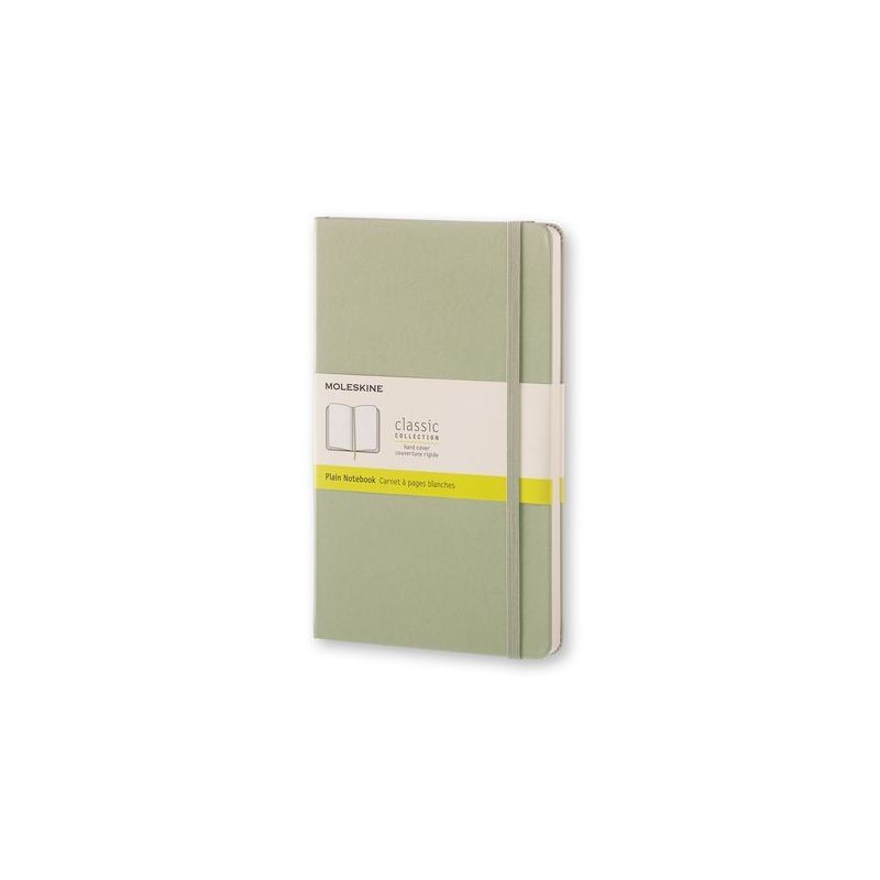 Moleskine Notebook Large Plain Willow Green Hard Cover