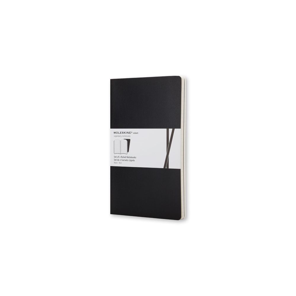 Moleskine Volant Notebooks Large RuLED Black