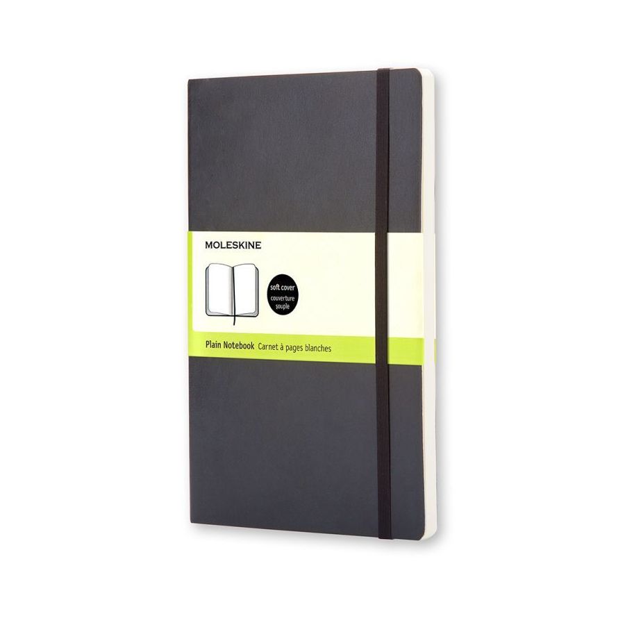 Moleskine Notebook Large Plain Black Hard