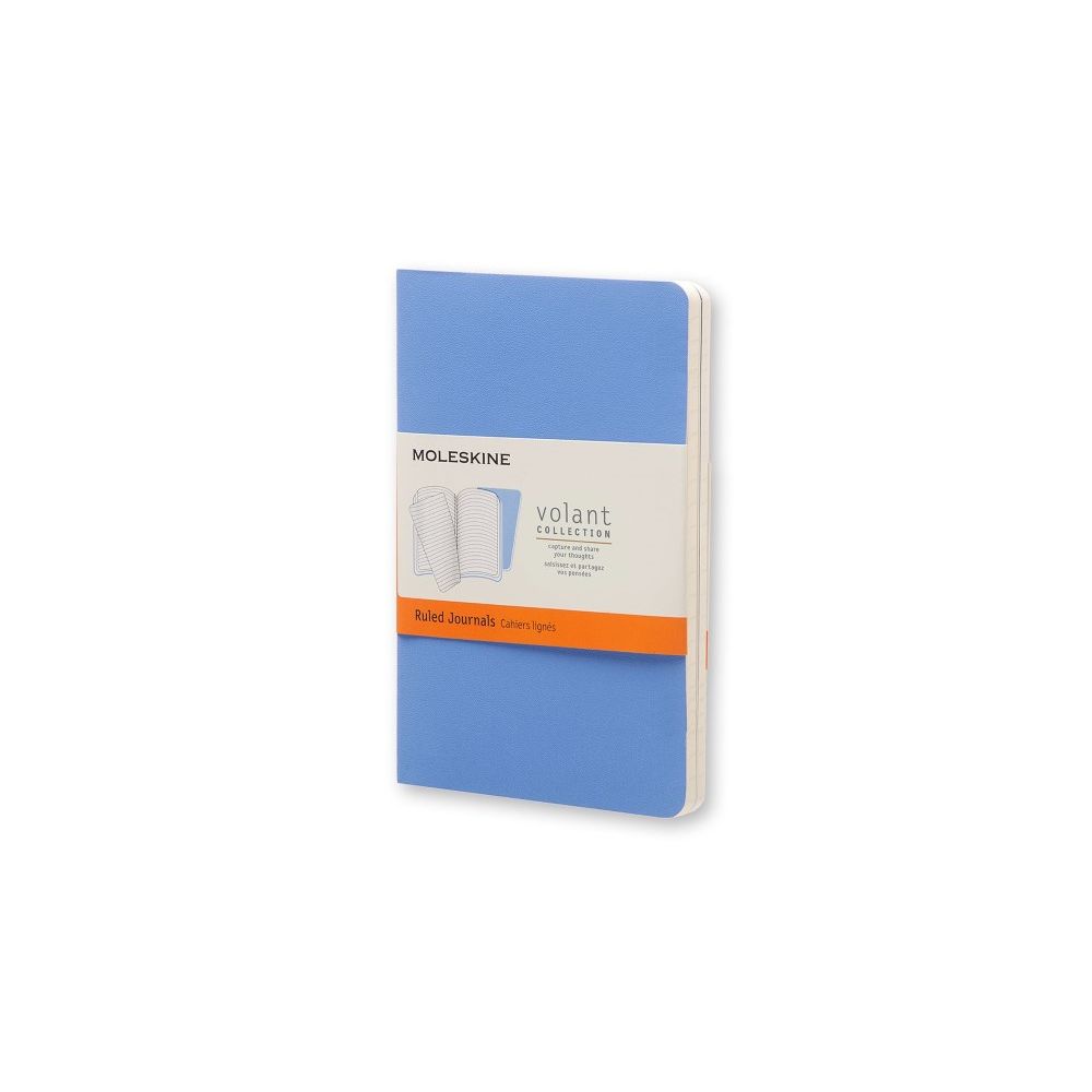 Moleskine Volant Journal Ruled Pocket Powder Blue/Royal Blue