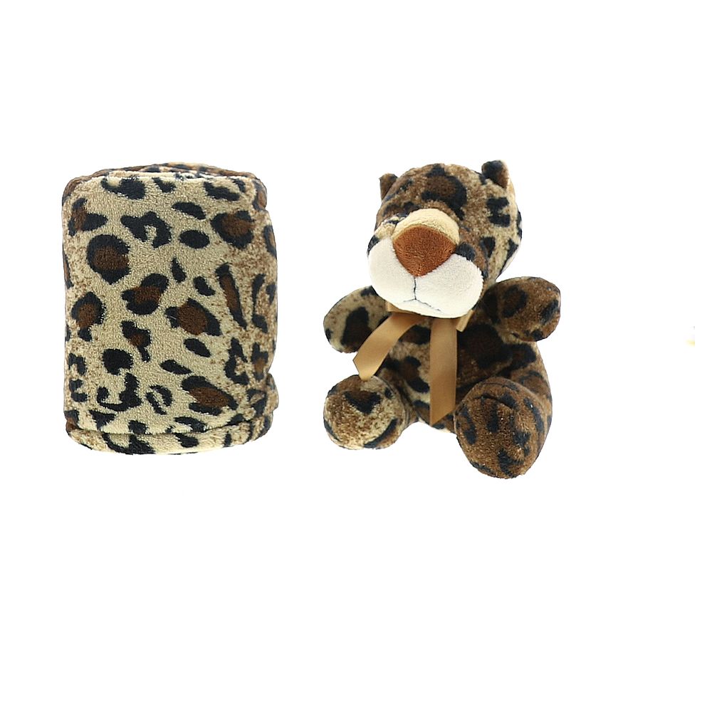 PMS 4 Asst Wild Animal Super Soft Matching Plush Toy In Tube