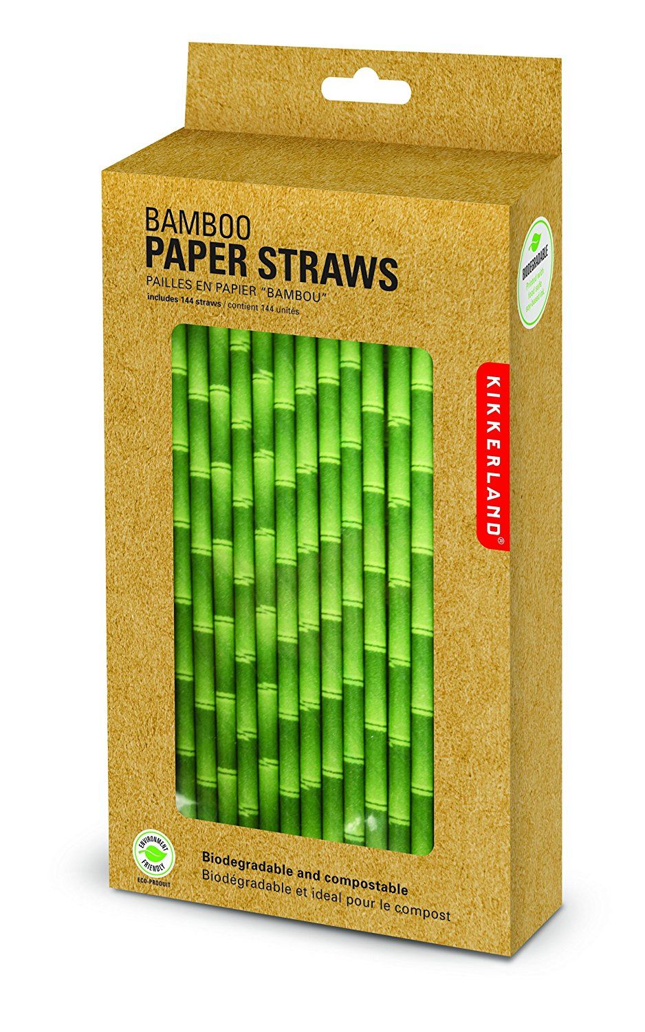 Paper Straws Bamboo Box of 144