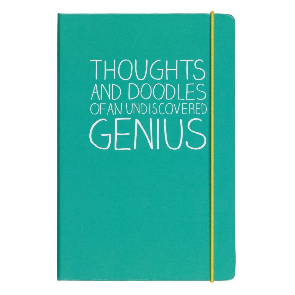 Happy Jackson Thoughts & Doodles A5 Notebook Green