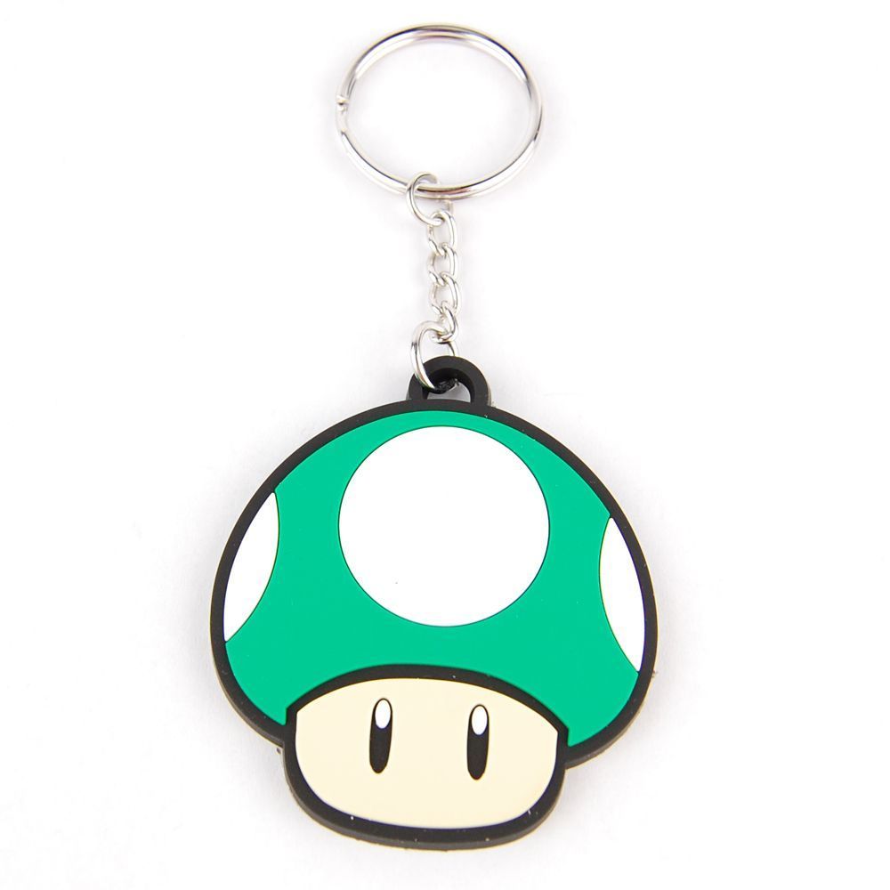 Nintendo 1 Up Mushroom Rubber Keychain