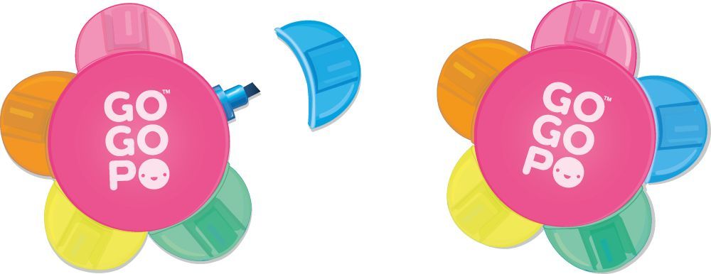 GOGOPO 5 Colour Flower H Lighter (Assortment - Includes 1)