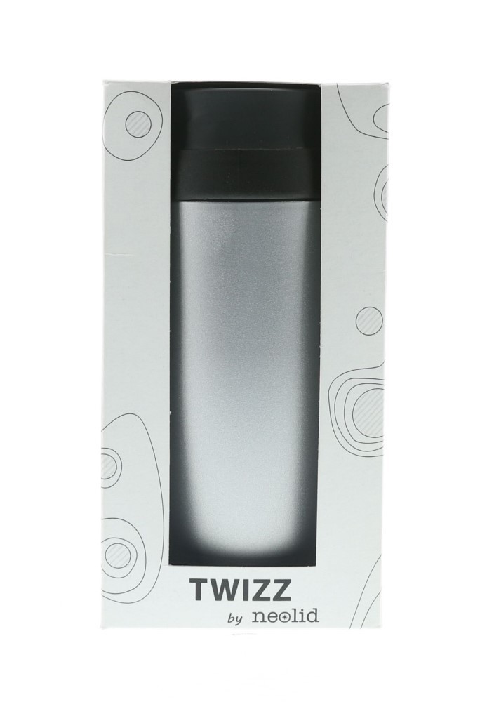Twizz Neolid Silver Flash Travel Mug Silver/Black