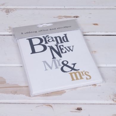 Bsws03 Brand New Mr Mrs Wedding Invites