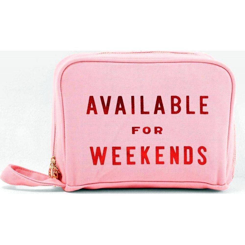 حقيبة تنظيم أدوات التجميل بتصميم Available For Weekend من جيت أواي