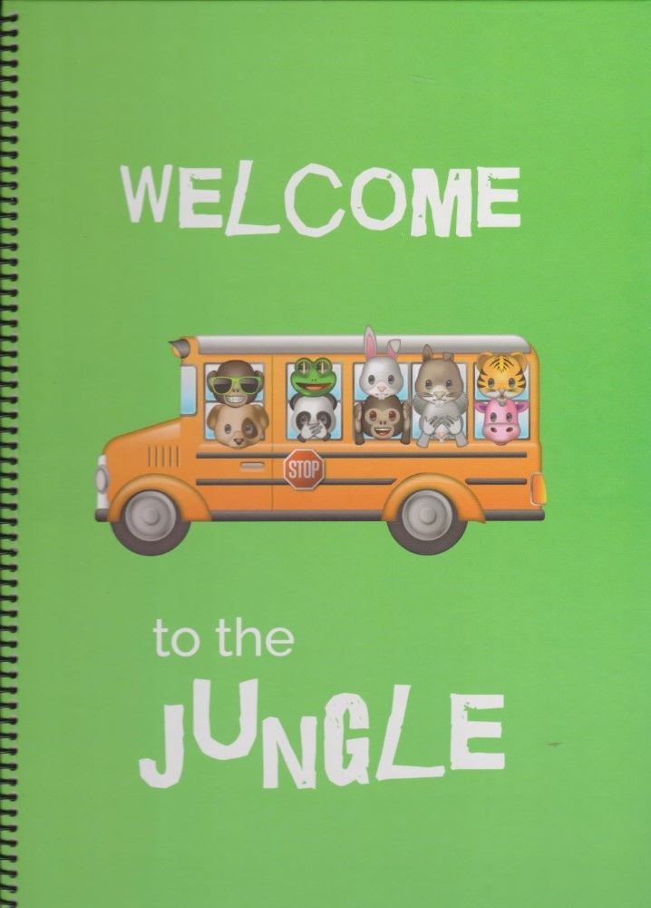دفتر ستانت إس بي بقياس A4 وبعبارة Welcome To The Jungle