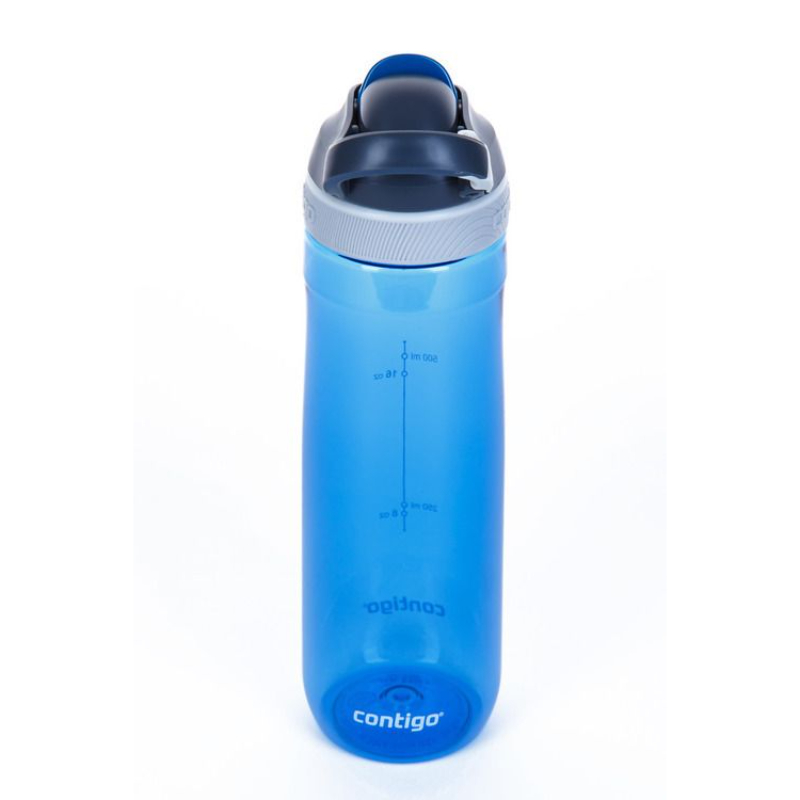 زجاجة مياه خالية من البيسفينول أ بغطاء بتقنية التدفق التلقائي بدون شفاط بسعة 24أونصة 720 مل وتصميم موناكو