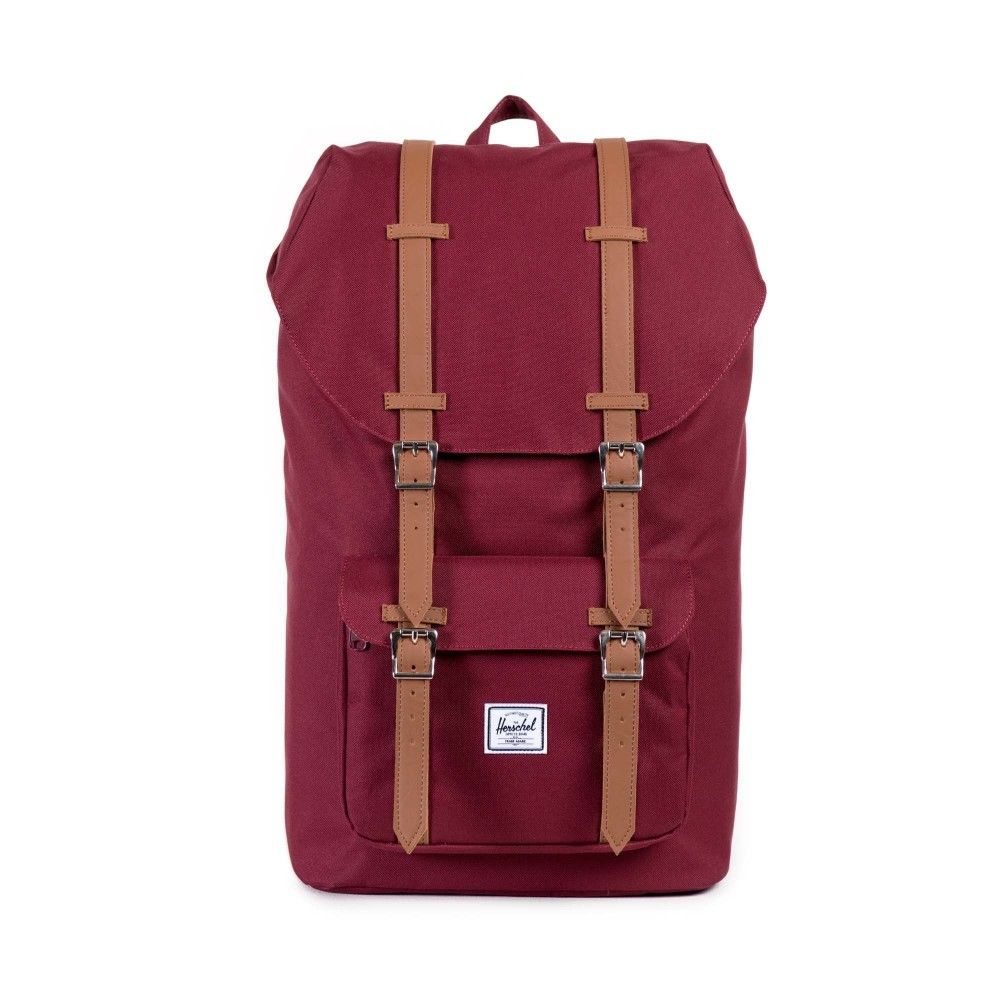 Herschel Little America Windsor Wine/Tan Synthetic Leather Backpack
