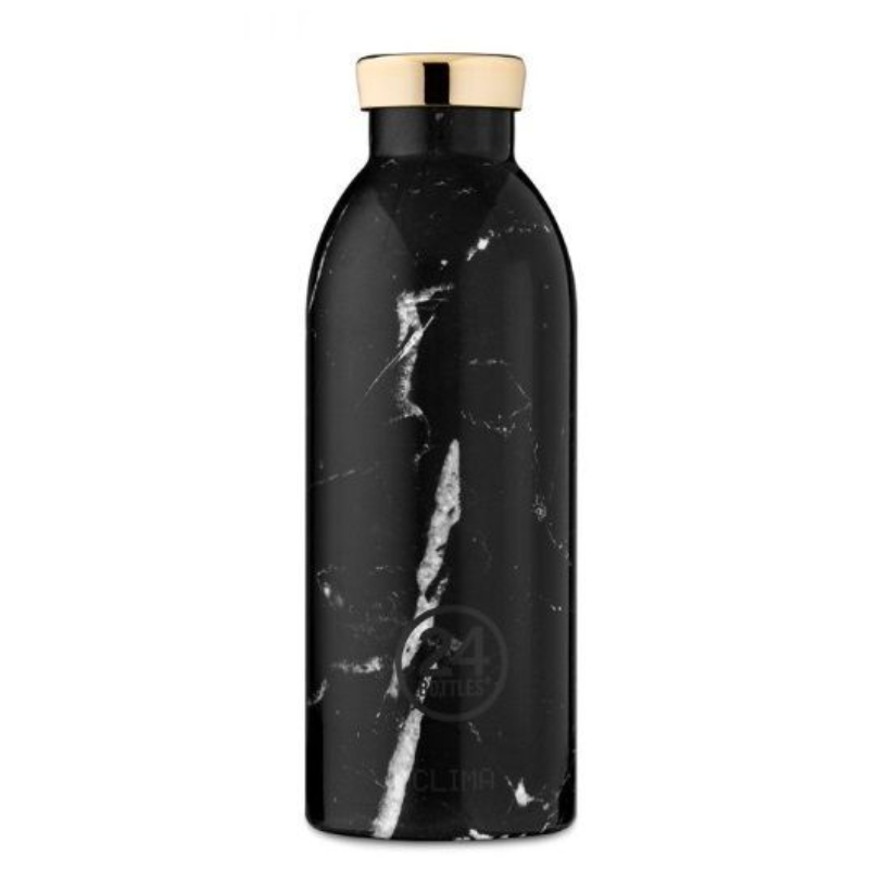 24 Bottles Clima 500ml Stainless Steel Vacuum Insulated Double Wall Black Marble