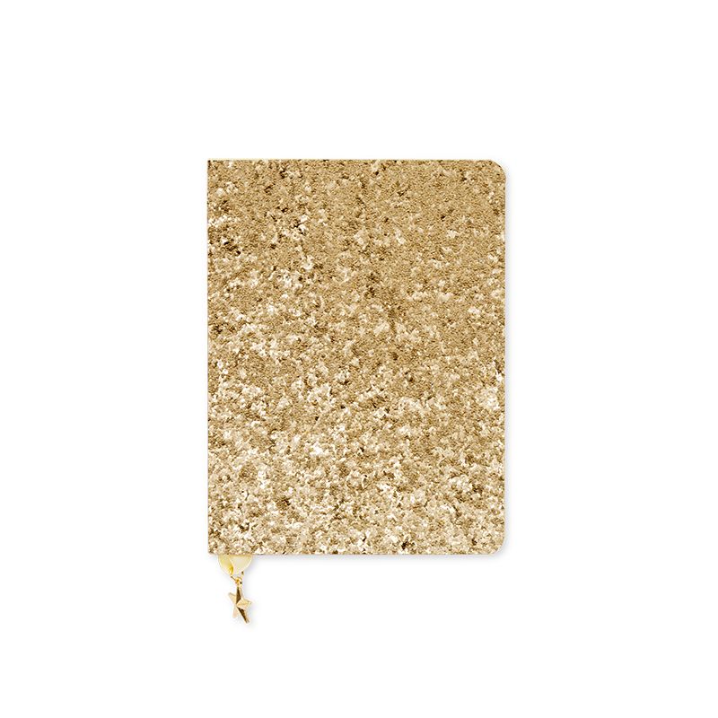All That Glitters Undated A6 Diary Sequin Gold