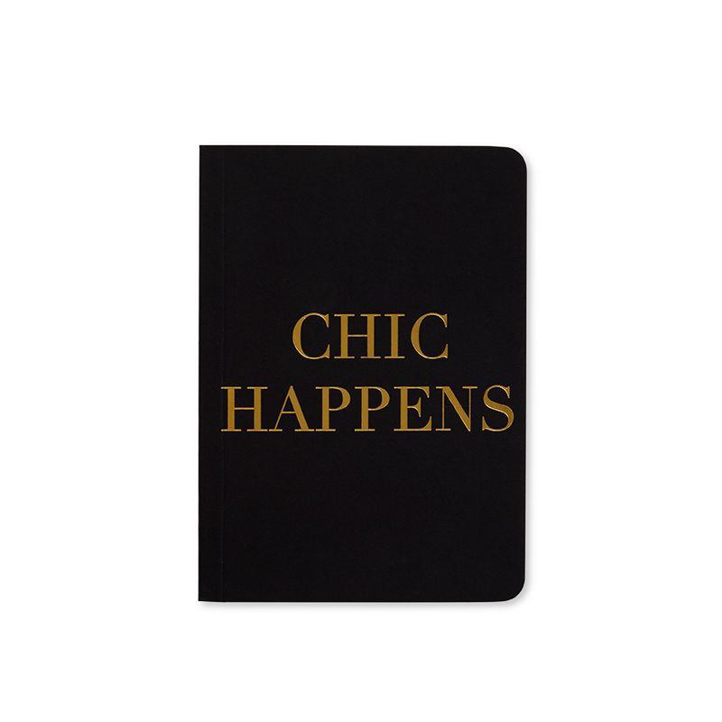Shimmer Classic Handbag Notebook Chic Happens Black