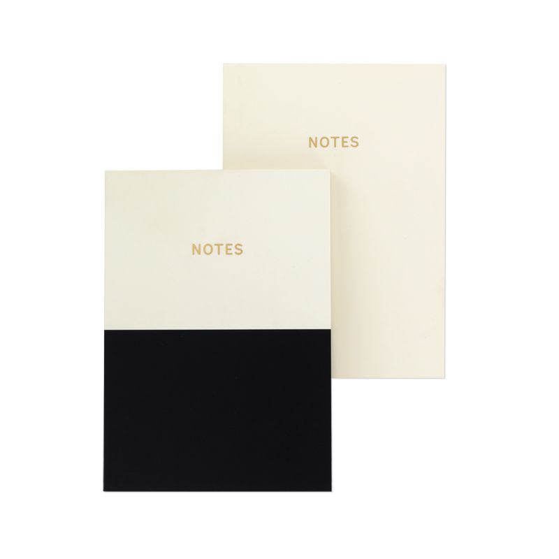 Go Stationery Colourblock Mono Duo A6 Set Of 2 Notebooks