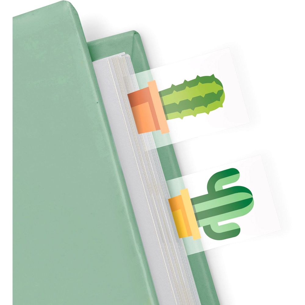 Mustard Cactus Shaped Page Markers (100 Sheets)