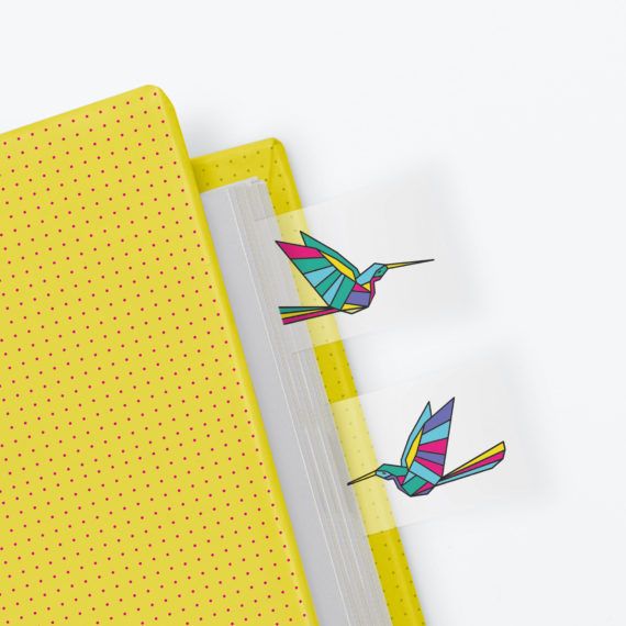 Mustard Origami Page Markers