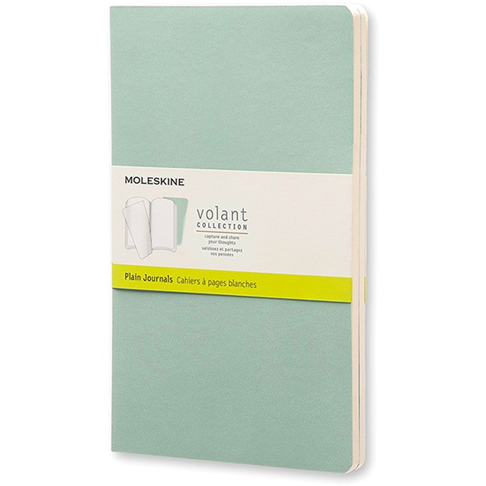 دفتر اليوميات مولسكن فولانت كبير صفحات فارغة بلون الشعاب المرجانية الأخضر