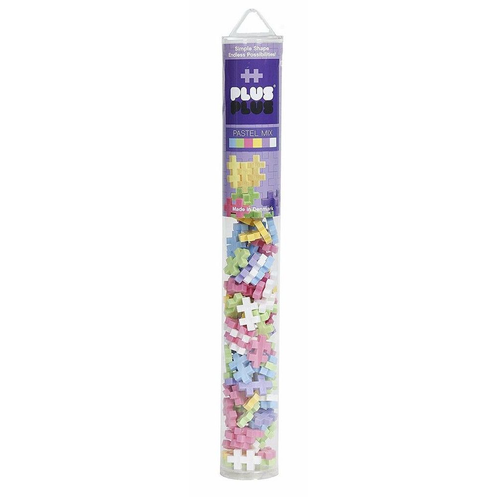 Plus-Plus Tube Mini Pastel Mix Buildingblocks (100 Pcs)