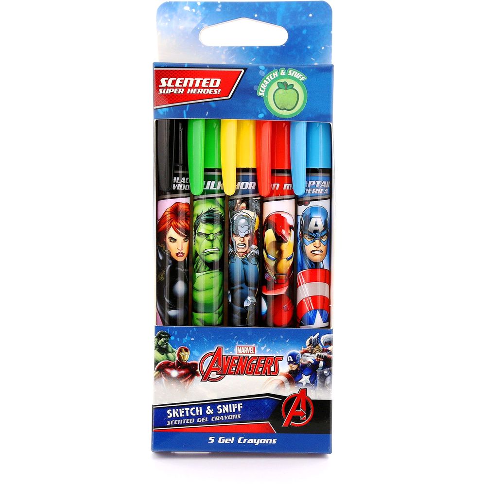 Scentco Avengers Sketch & Sniff Gel Crayons (Set of 5)
