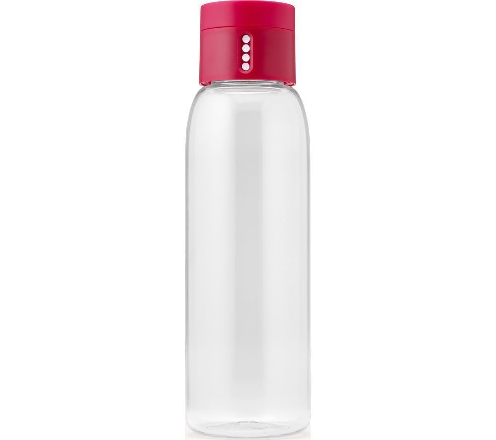 زجاجة مياه بغطاء منقط 600 مل وردية من جوزيف جوزيف