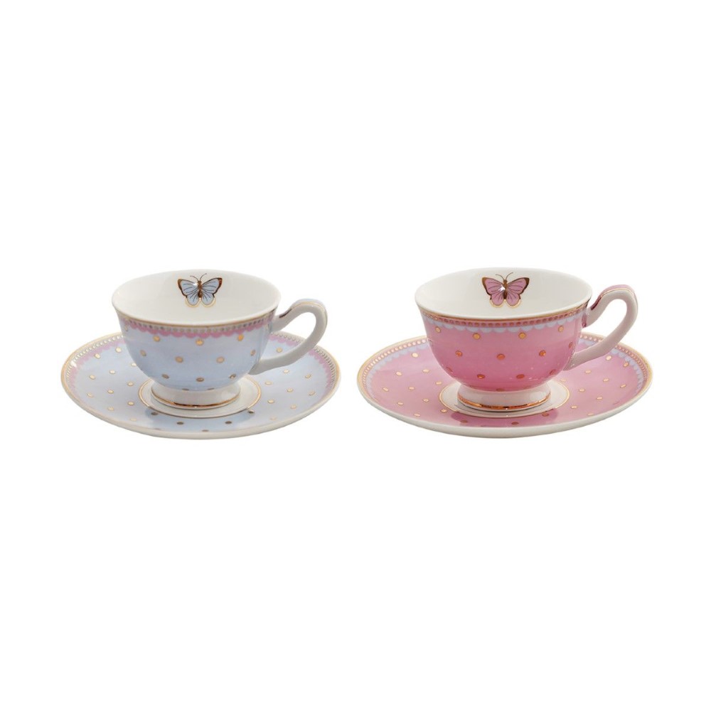 Miss Woodhouse Butterfly Mini Teacups And Saucers Set Of 2