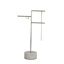 Brass Marble Jewellery Stand