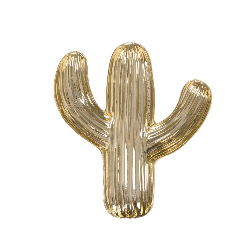 Gold Cactus Shaped Trinket Dish