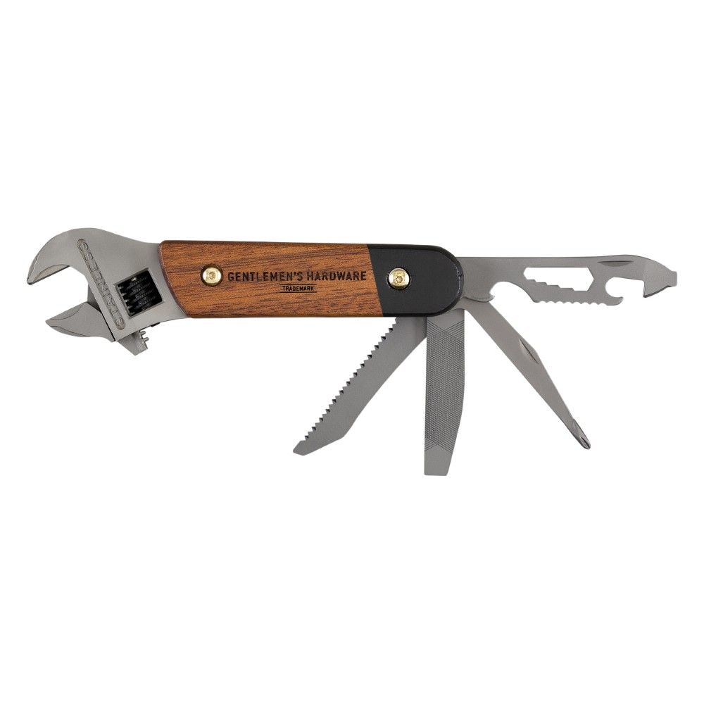 Wrench Multi Tool Wood Handles Titaniumfinish
