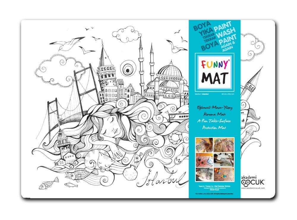 Funny Mat Activity Placemat Istanbul