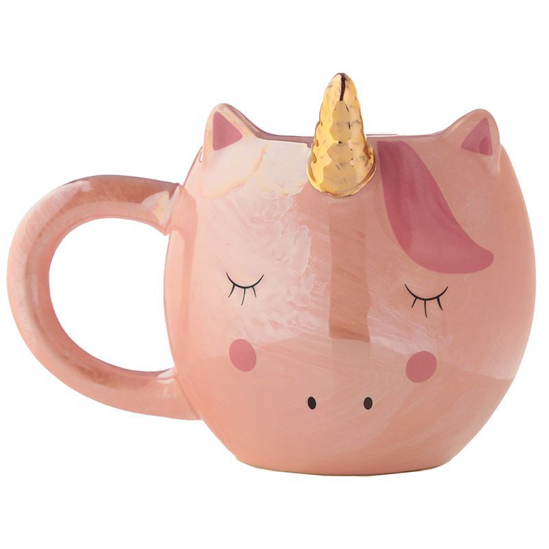 Cute Fantasy Unicorn Shaped Ceramic Mug