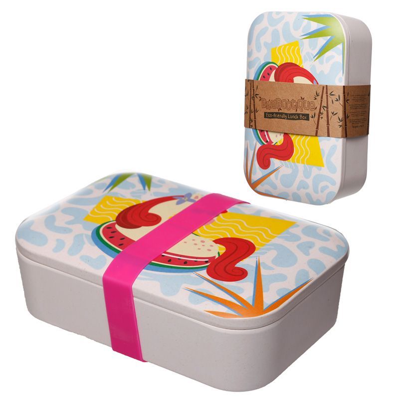 Bambootique Eco Friendly Tropical Unicorn Reusable Lunch Box