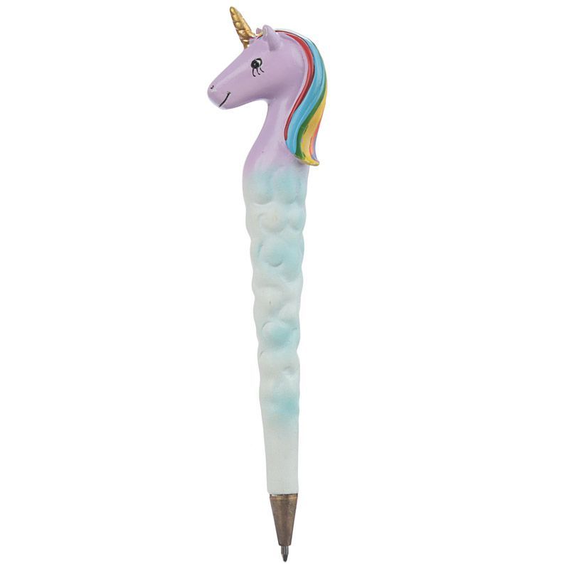 قلم يونيكورن مبتكر أنيق بألوان قوس قزح