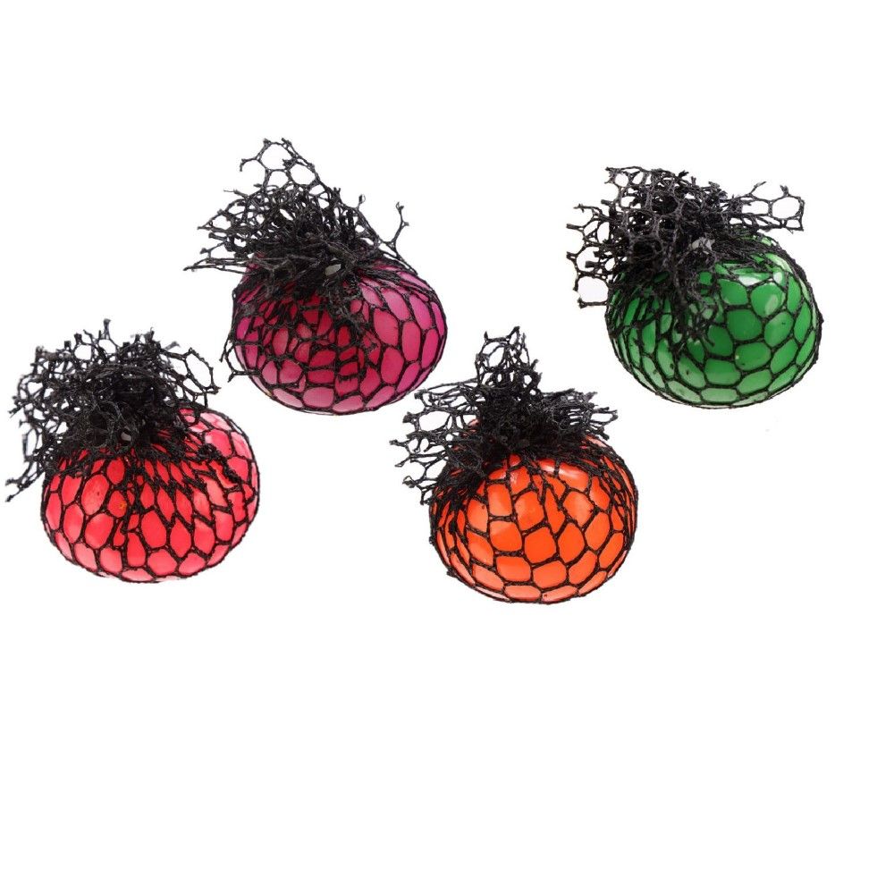 كرة إسفنجية شبكية ممتعة بألوان متغيرة للأطفال